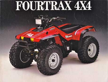 The Honda FourTrax set the standard for 4X4 ATVs.